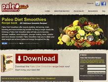 Tablet Screenshot of paleodietsmoothies.com